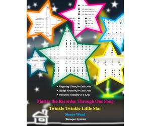 Master the Recorder Through One Song: Twinkle Twinkle Little Star (Baroque System) (Learn Through One Song Series)