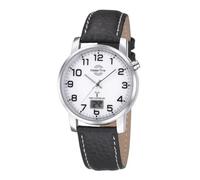Master Time Men's Watch Silver Dial 40Mm MTGA-10294-12L Leather Strap