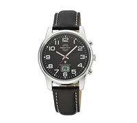Master Time MTGA-10816-21L Radio Quartz Men's Analogue Watch with Digital Date with Leather Strap