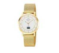 Master Time MTLA-10949-12M Women's Quartz Watch Analogue Digital with Stainless Steel Milanese Strap