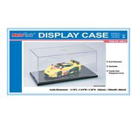 Trumpeter Display Case 09813 – 232 x 120 x 86 mm, Crystal Clear, Stackable, Black Base