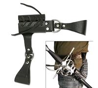 MASTER USA - Universal Leather Sword Frog - Steel Hardware, Adjustable Lacing for Proper Fit, Designed to Fit a Wide Variety of Swords and Scabbards - Fantasy, Historical, Cosplay - PK-6182