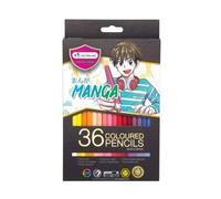 MASTERART Colored Pencils 36 Colors MANGA SET Special Collection for Kids and Adults Coloring