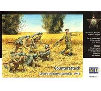 Masterbox 1:35 'Counterattack' Soviet Infantry Summer 1941 Figures Model Kit
