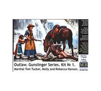 Masterbox 1:35 - Gunslinger 1 Marshal Tom,Tucker & Molly