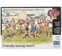 Masterbox 1:35 Scale British and American Paratroopers Friendly Boxing Match Figure