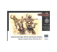Masterbox 1:35 Scale British and German Infantry, Battles in North Africa Assembly Parts