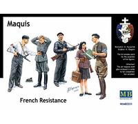 Masterbox 1:35 Scale Maquis French Resistance Construction Kit (Grey)