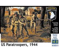 Masterbox 1:35 Scale MB3511 "US Paratroops 1944" Construction Kit (Grey)