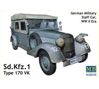 Masterbox 1:35 scale - Sd.Kfz.1 Type 170VK German Staff Car #3530
