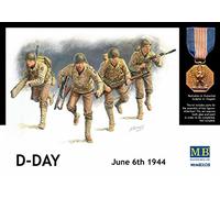 Masterbox 1:35 Scale U.S. Rangers Normandy 1944" Construction Kit (Grey)