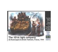 Glow2B Model Kit Masterbox 1:35 Scale 35164 US Paratroopers & British Tankman France 1944