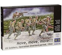 Masterbox 1:35 Scale US Soldiers, Operation Overlord Move, Move, Move! Figure