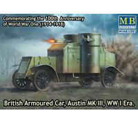 Master Box MB72007 - 1/72 Austin Mk.III British Armored Car 1914-18 - New