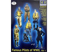 Masterbox 3201 Famous Pilots Of World War II Kit 1 1:24 PLASTIC MODEL KIT