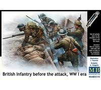 Masterbox 35114 1:35th scale British Infantry before the attack WW I era