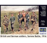 Masterbox British and German Soldiers Wounded 1:35