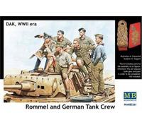 Masterbox MAS3561 1:35 - Rommel and German Tank Crew PLASTIC MODEL KIT/SOLDIERS