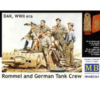 Masterbox Rommel German & Tankman Afrika Korps German Tank Crew 1:35 Kit