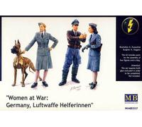 MasterBox Woman at War Germany Luftwaffe Helpers Dog 1:35 Model Kit