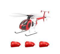 MasterBrickPlay RC Helicopter F119S MD500, 1/16 Scale 250 Class 2.4G 9CH RC Little Bird Military Helicopter Model with Flybarless Rotor Head, 6G/3D Switchable Modes, (RTF Version)