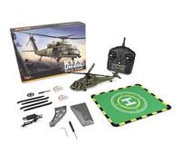 MasterBrickPlay RC Helicopter WL K170 Black Hawk UH-60L 170 Size 2.4GHz 4 Channel Flybarless Remote Control Aircraft with Adjustable Throttle for Left or Right Hand (RTF Version)