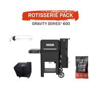 Masterbuilt Gravity Series 600 Charcoal BBQ Grill with Rotisserie Pack