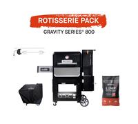 Masterbuilt Gravity Series 800 Charcoal BBQ Grill with Rotisserie Pack