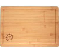MasterChef Large Chopping Board Bamboo Butchers Block 39cm x 27cm x 3cm (18" x 10.5" x 1") Thick, Heavy Duty XL Wooden Cutting Surface with Deep Juice Groove, Food Safe & Eco-Friendly