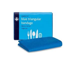 MasterChef Blue Triangular Bandage 90cm x 127cm, Single Use (RL941)