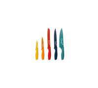 MasterChef Knife Set of 5 Kitchen Knives incl. Paring, Utility, Bread, Carving & Chef Knives for Cooking, Professional Sharp Stainless Steel, Non