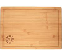 MasterChef Large Chopping Board Bamboo Butchers Block 39cm x 27cm x 3cm (18" x 10.5" x 1") Thick, Heavy Duty XL Wooden Cutting Surface with Deep Juice Groove, Food Safe & Eco-Friendly