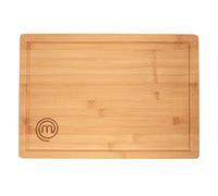 MasterChef Large Chopping Board Bamboo Butchers Block 39cm x 27cm x 3cm (18" x 10.5" x 1") Thick, Heavy Duty XL Wooden Cutting Surface with Deep Juice Groove, Food Safe & Eco-Friendly