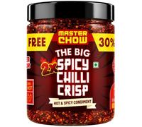 MasterChow 2X Extra Hot Crispy Chilli Oil, 450g Chili Crisp Sichuan (1 Jar)
