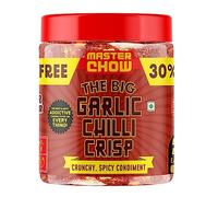 MasterChow Chilli Garlic Crisp (450gms) - 33% Extra | Made with Sichuan Peppercorns, Crunchy Garlic & Red Chillies