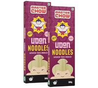 MasterChow Healthy Wheat Udon Noodles 2 Pack 100% Whole Wheat No Maida No Fried 4-5 Meals 600g