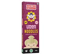 MasterChow Healthy Wheat Udon Noodles - No Preservatives - 100% Whole Wheat - Restaurant Style Flavour in Just 10 Minutes - No Maida, No Fried, 4-5 Meals - 300g