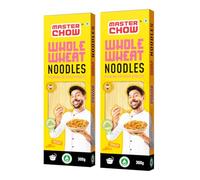 MasterChow Healthy Whole Grain Noodles 2 Pack 100% Atta No Maida No Fried 10 Meals - 600g