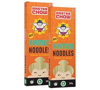 MasterChow Japanese Ramen Noodles, 2 Pieces, Egg Noodles, No Preservatives, Get Restaurant-Style Flavor in Just 10 Minutes, No Maida, Not Fried, Serves 4-5 Meals,