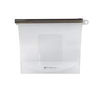 MasterClass 1-Litre Reusable Food Bag with Leakproof & Airtight Seal, BPA-Free Silicone in Clear Masterclass Clear