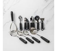 MasterClass 10pc Kitchen Tool & Utensil Set in Black Masterclass Black