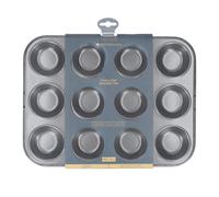 MasterClass 12 Hole Jam Tart Tin NonStick Shallow Oven Baking Tray Pan Mince Pie