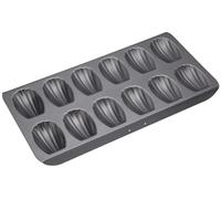 MasterClass 12 Hole Madeleine Pan, PFAS-Free Non-Stick Carbon Steel Bakeware for Shell-Shaped Cakes and Delicate Bakes, 40 x 20cm