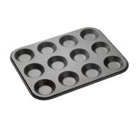 MasterClass 12 Hole Non-Stick Muffin Tray, Carbon Steel Cupcake Tray for Individual Bakes, Even Baking Results, 32 x 24cm, PFAS-Free Bakeware