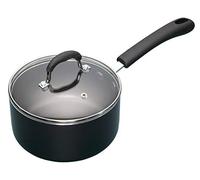 MasterClass 18cm Non-Stick Heavy-Duty Saucepan with Glass Lid and Cool Touch Handle, Durable Aluminium Cookware for Everyday Cooking, PFAS-Free Cookware