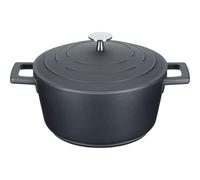 MasterClass 20cm Cast Aluminium Casserole Dish Non-Stick Oven Hob Safe 2.5L