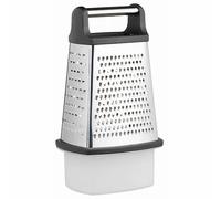 MasterClass 23cm 4 Sided Box Grater Stainless Steel Cheese Vegetable Container