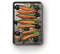 MasterClass Baking Tray with PTFE, PFOA and BPA Free Non Stick, Robust 1mm Thick Carbon Steel for Baking and Roasting, Carbon Steel, 24 x 18cm, Grey