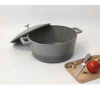 MasterClass 2pc Casserole Dish Set with Cast Aluminium 4L and 5L Casserole Dishes, Ombre Grey - Grey - Aluminum - Casserole Dishes