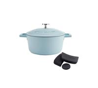 MasterClass 2pc set Casserole & Handle Covers in Light Blue Masterclass Light Blue